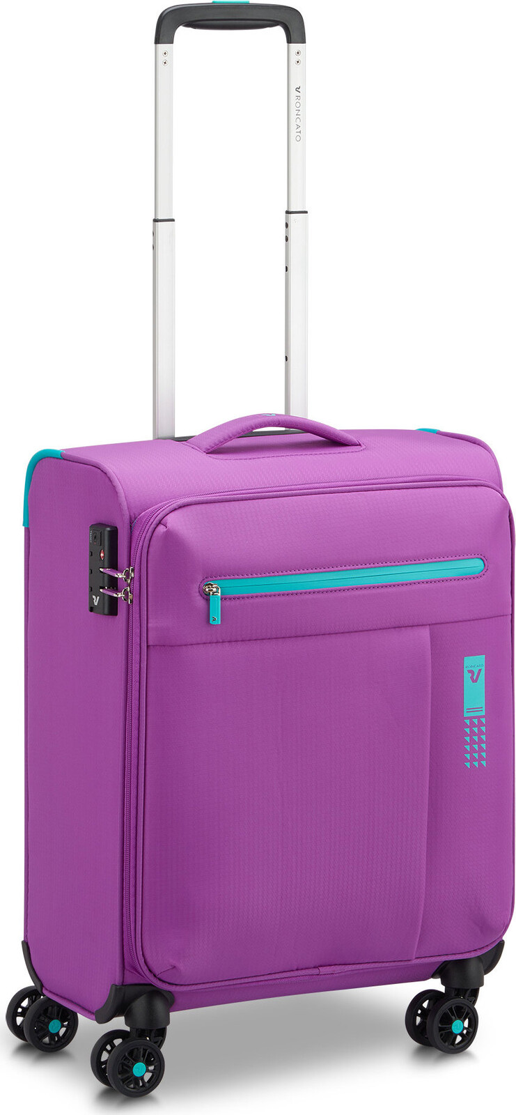 Roncato LITE SOFT S, orchideový, 55 × 40 × 20 cm, 4 kolečka