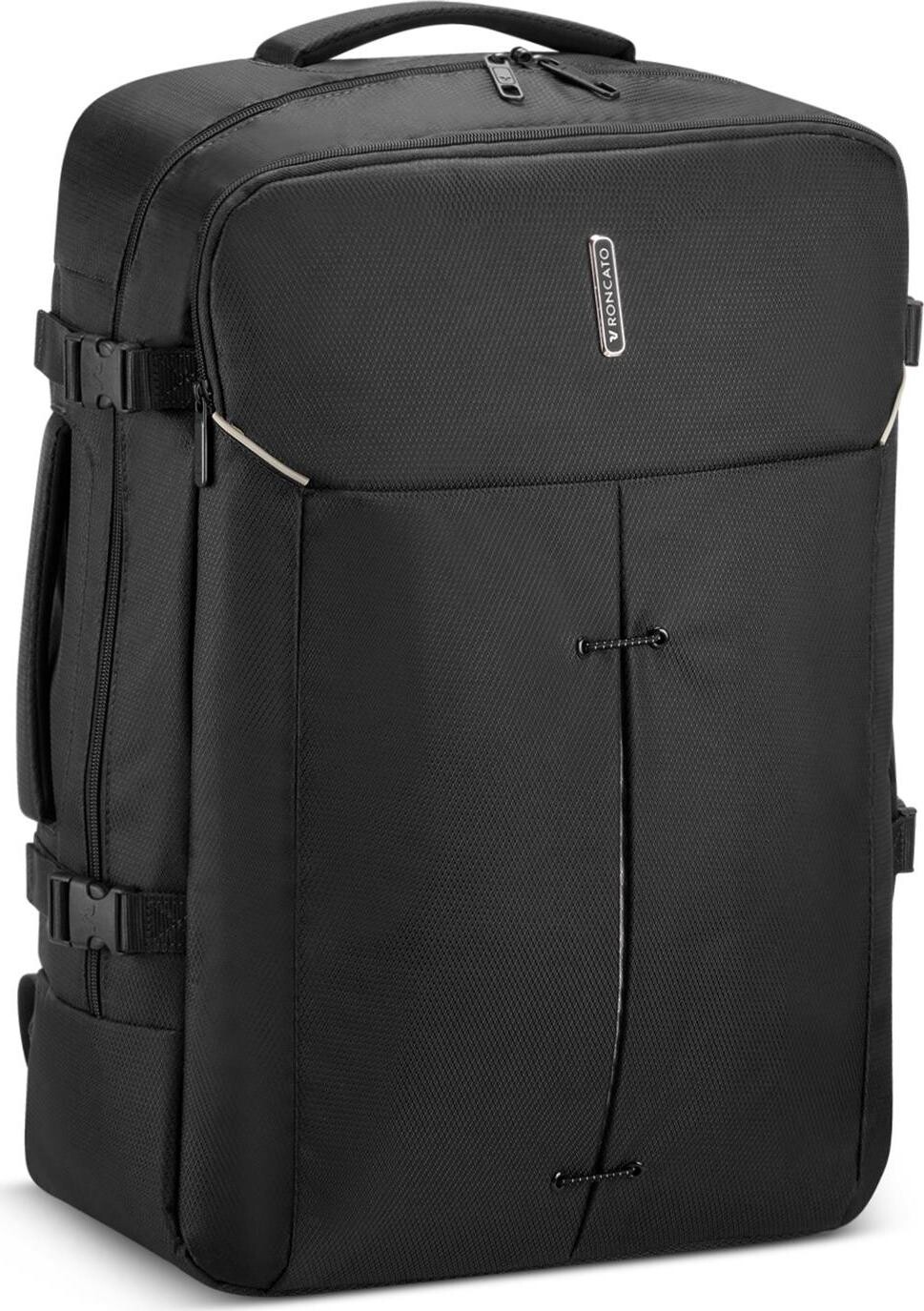 Roncato batoh do kabiny Ryanair Ironik 2.0 černý 40 × 55 × 20 cm