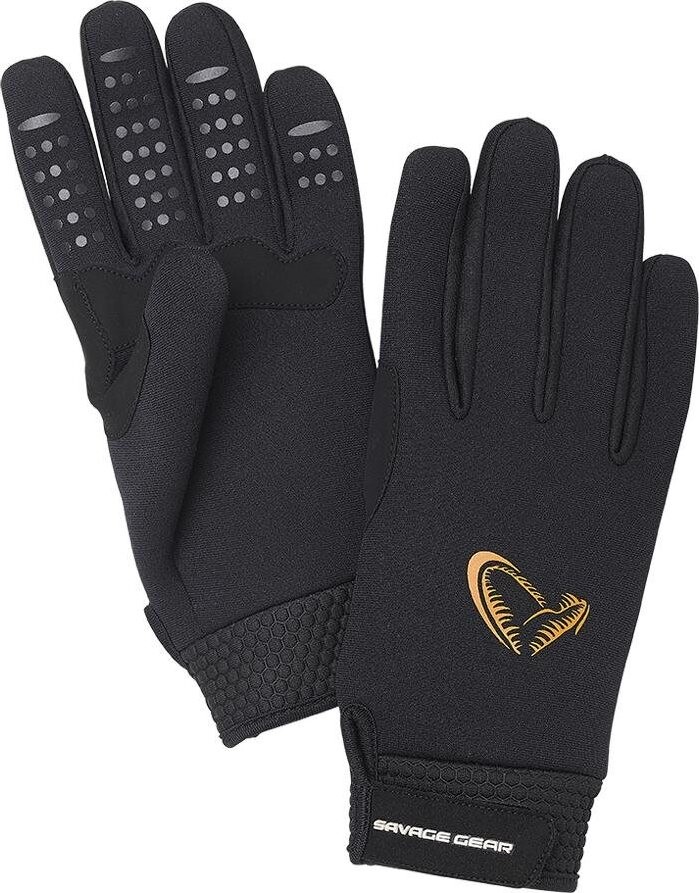 Savage Gear Neoprene Stretch Glove M Black