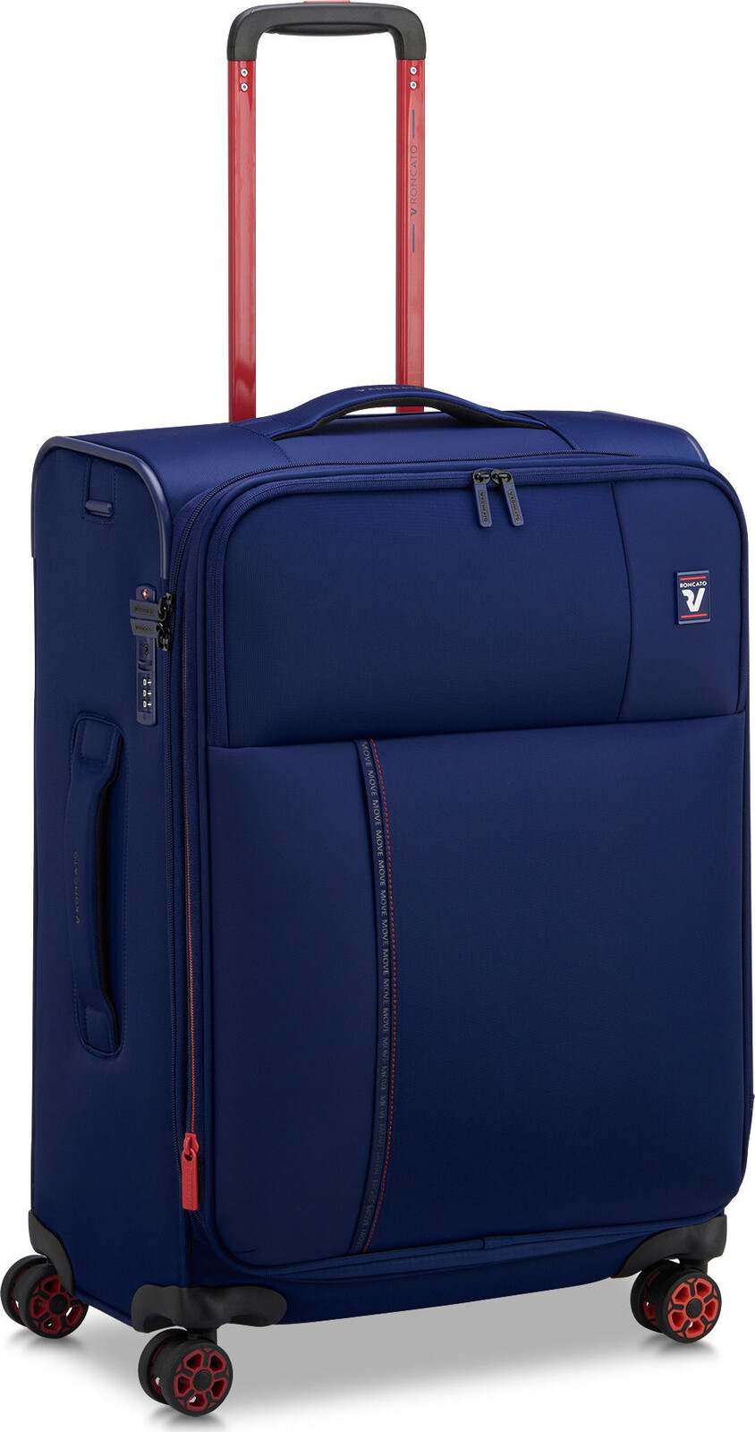 Roncato MOVE M EXP tmavě modrý 64 × 44 × 26/31 cm