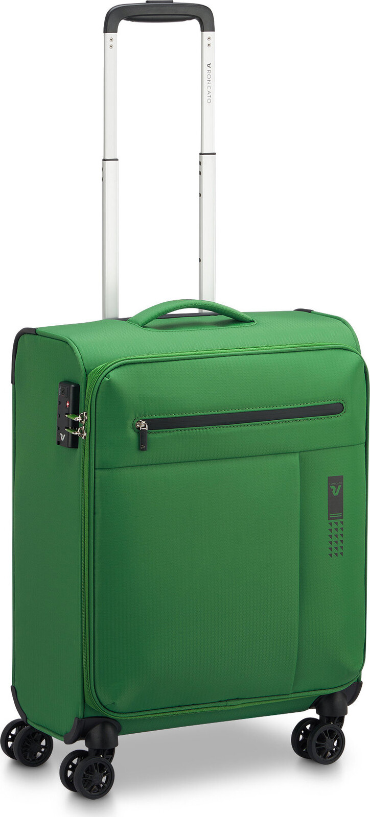 Roncato LITE SOFT S, jasně zelený, 55 × 40 × 20 cm, 4 kolečka