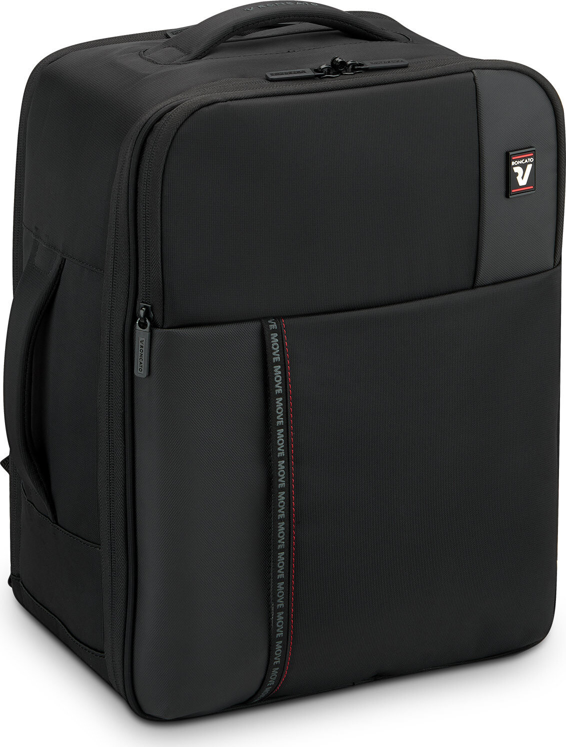Roncato Move černý 40 × 30 × 20 cm