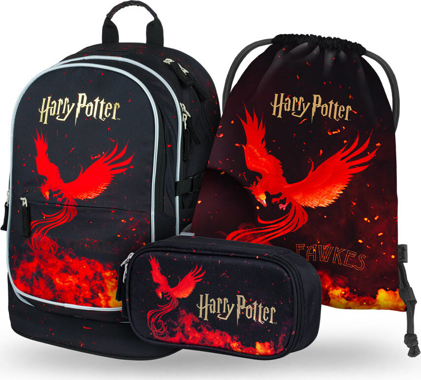 BAAGL SET 3 Core Harry Potter Fénix: batoh, penál, sáček GRS