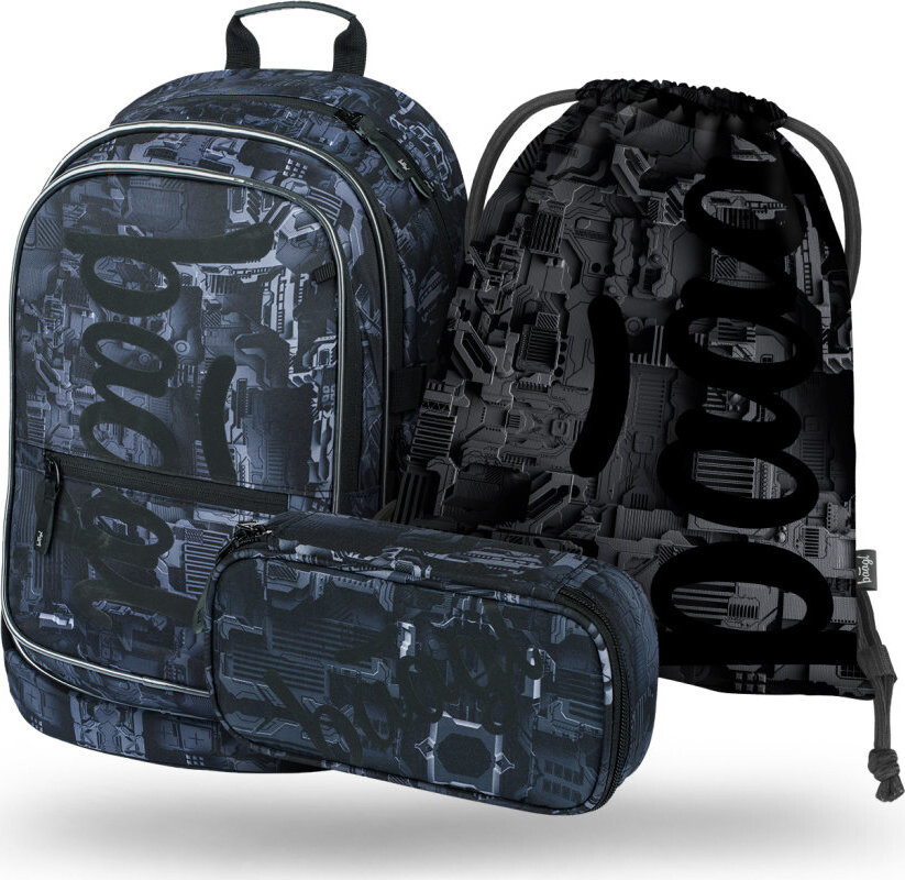 BAAGL 3 SET Core Technic: batoh, penál, sáček