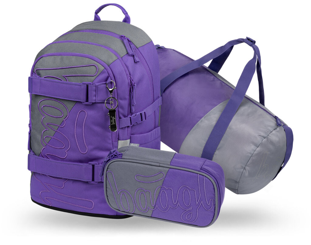 BAAGL SET 3 Skate Dual: batoh, penál, sportovní taška GRS