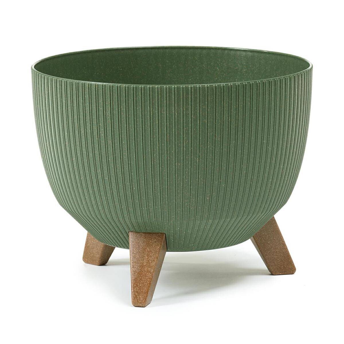 Květináč ROSA LINEA Eco Wood 29,2x18,3 cm zelený