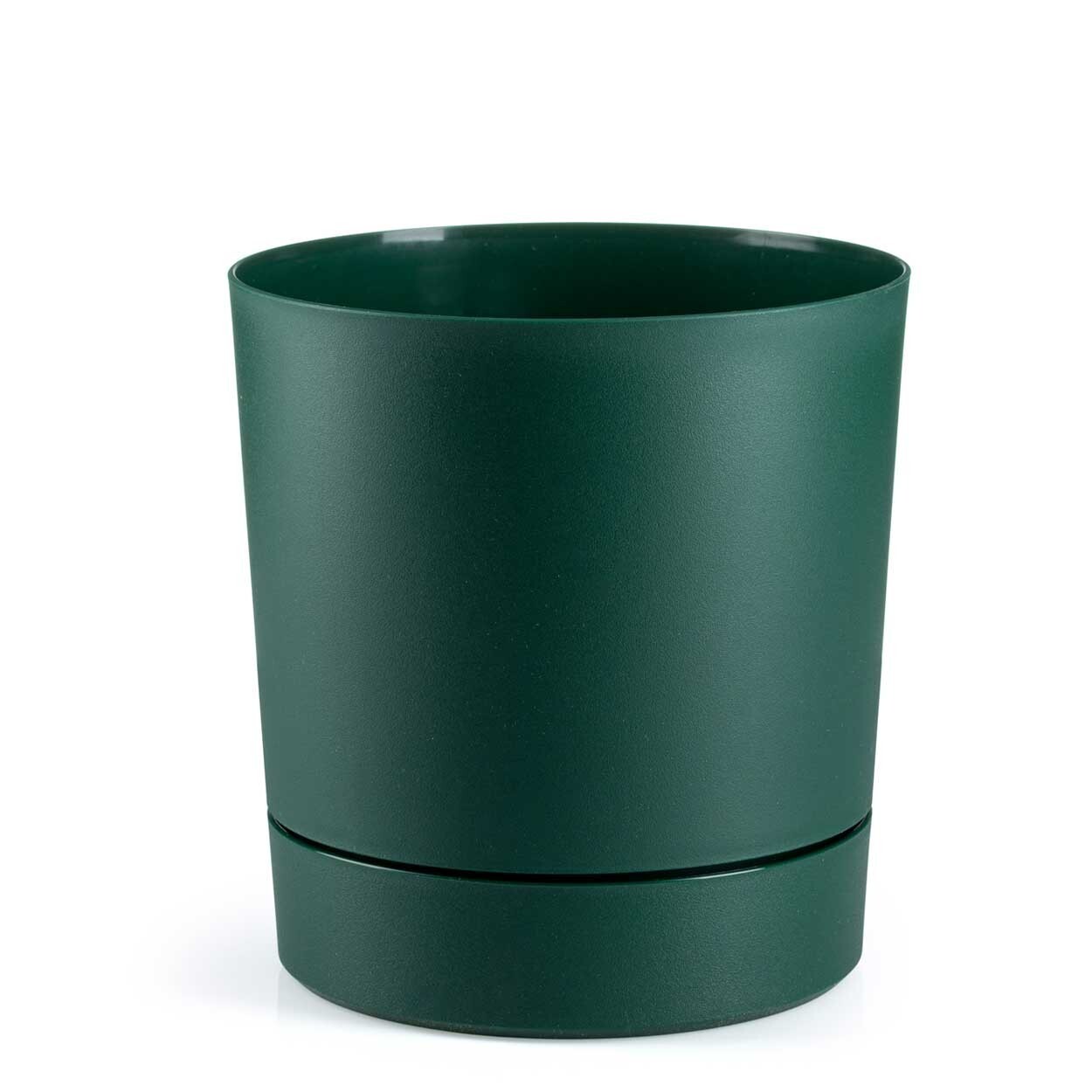 Květináč s podmiskou AZALEA 17,5 cm zelený