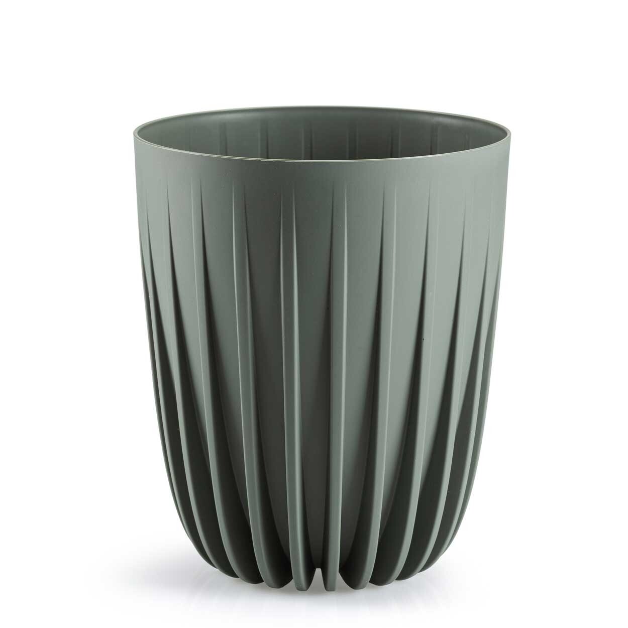 Květináč STRIPPED 19x22,6 cm šedozelený