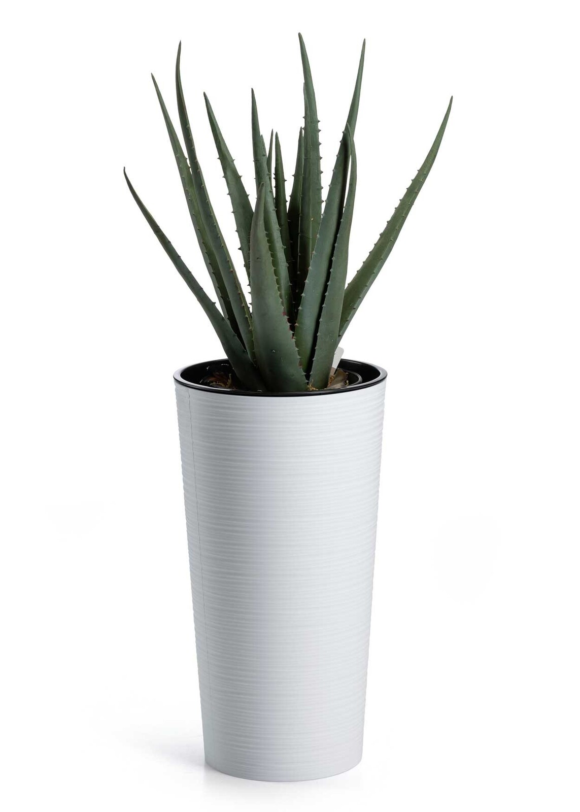 Květináč URBANIKA Riflo 19,6x36,4 cm bílý