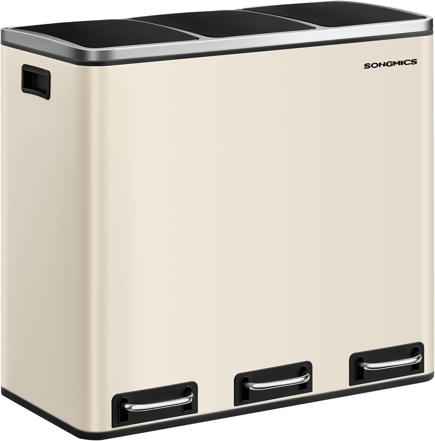 Odpadkový koš Flace 3x18 l béžový/černý