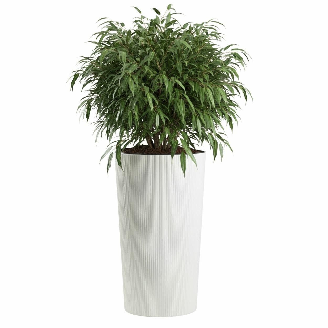 Plastový květináč URBANIKA ECO 75x40,9 cm bílý