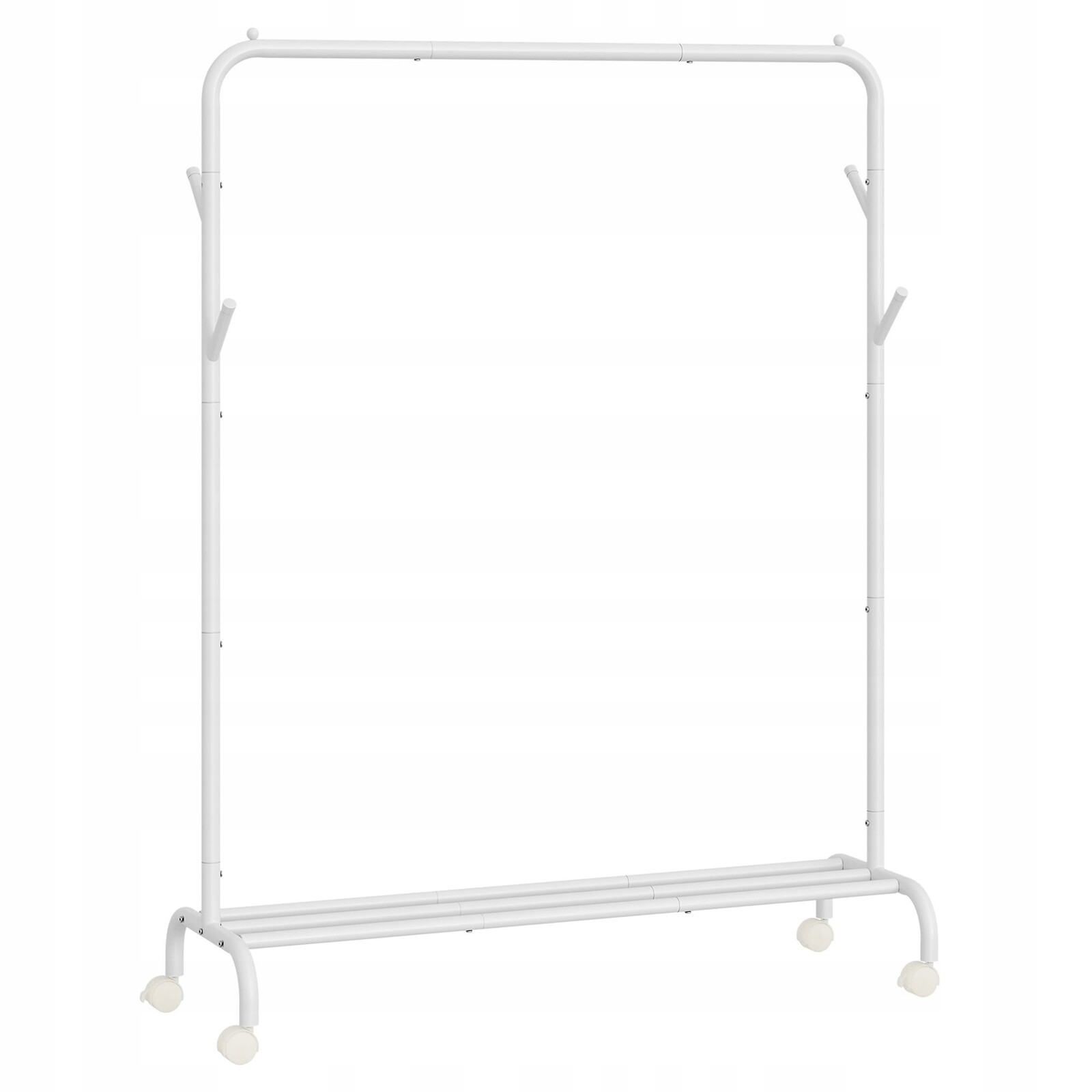 Pojízdný stojan na oblečení Homme bílý