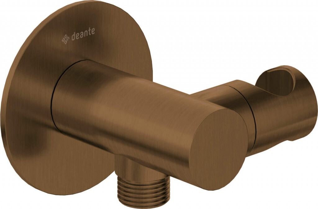 DEANTE - Vyústenie sprchy, guľatá, s držiakom na ručnú sprchu NQS_C57K