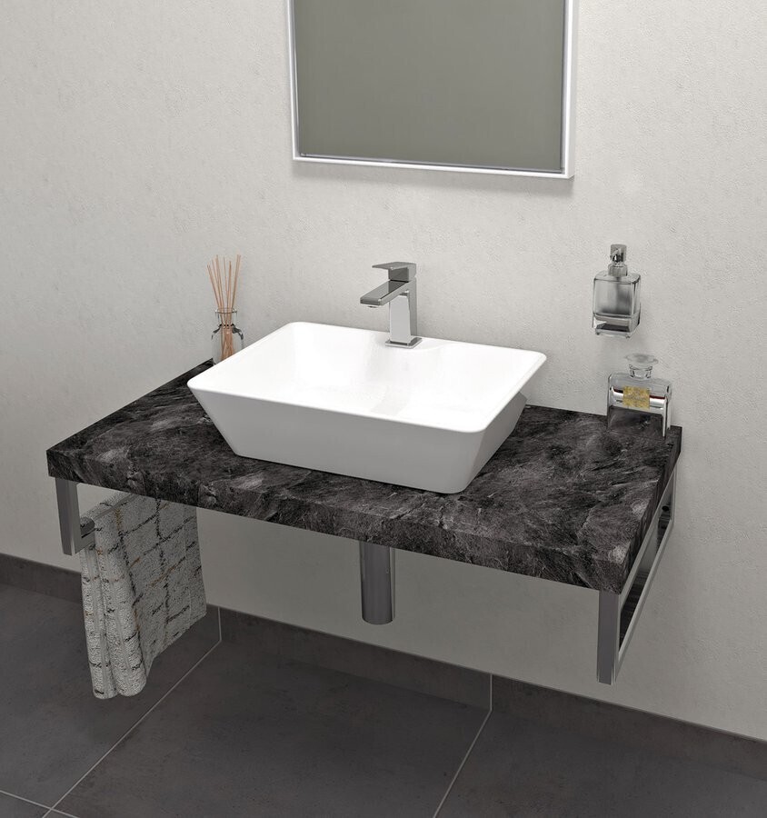 SAPHO - AVICE doska pod umývadlo 90x50cm, hrúbka 5cm, štiepaný kameň AV099