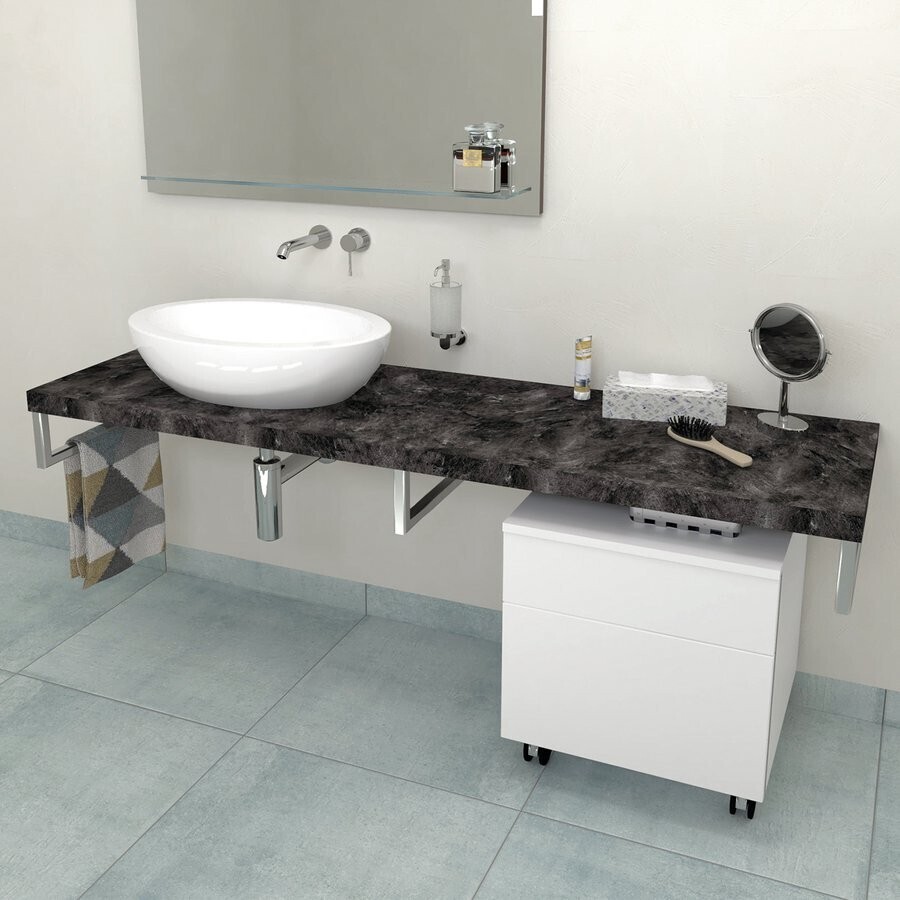 SAPHO - AVICE doska pod umývadlo 130x50cm, hrúbka 5cm, štiepaný kameň AV139