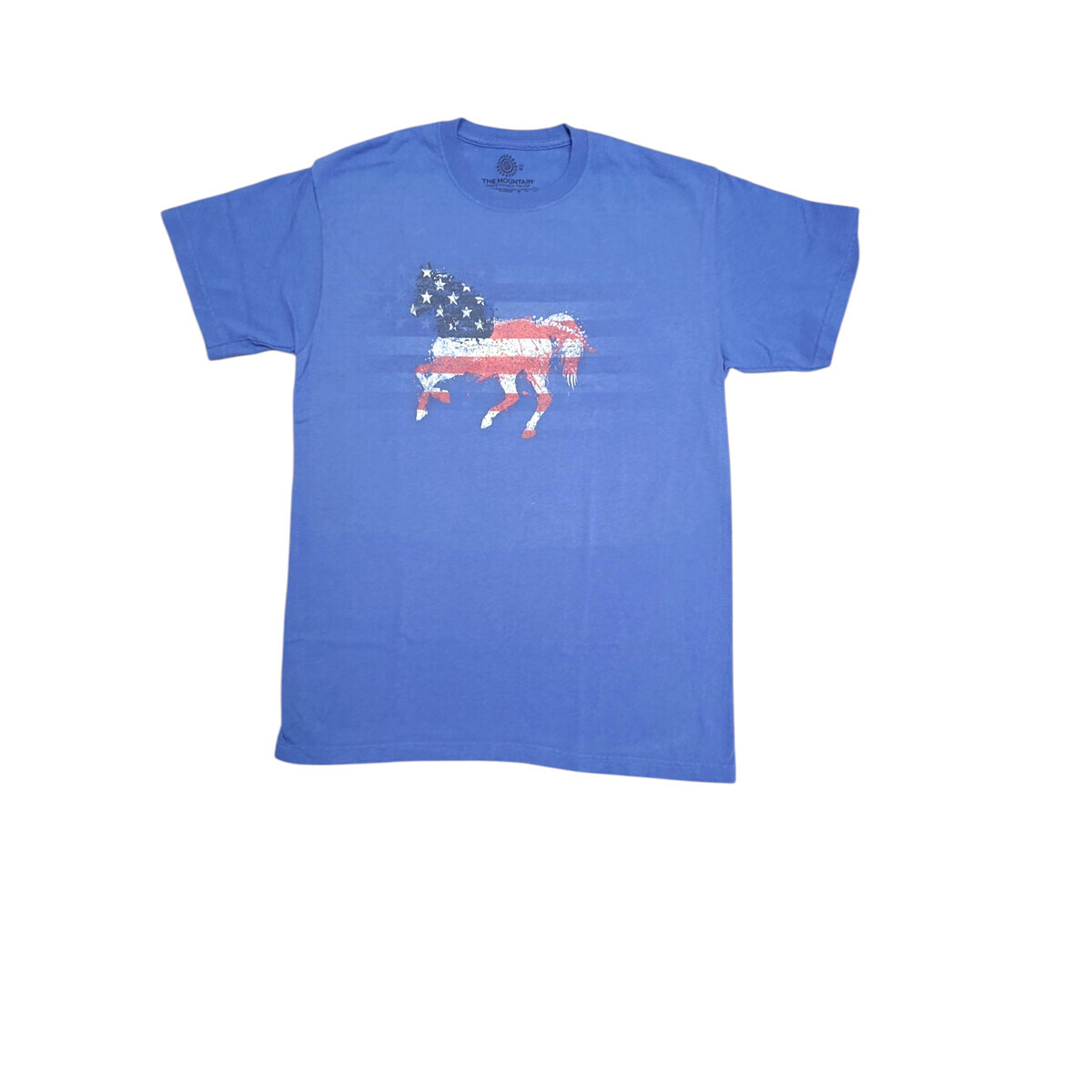 Tričko unisex The Mountain Horse American Paint - modré, 5XL
