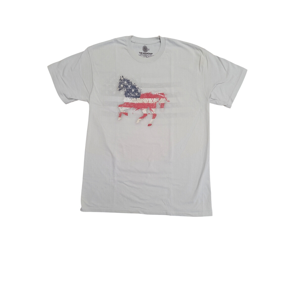 Tričko unisex The Mountain Horse American Paint - sivé, 5XL