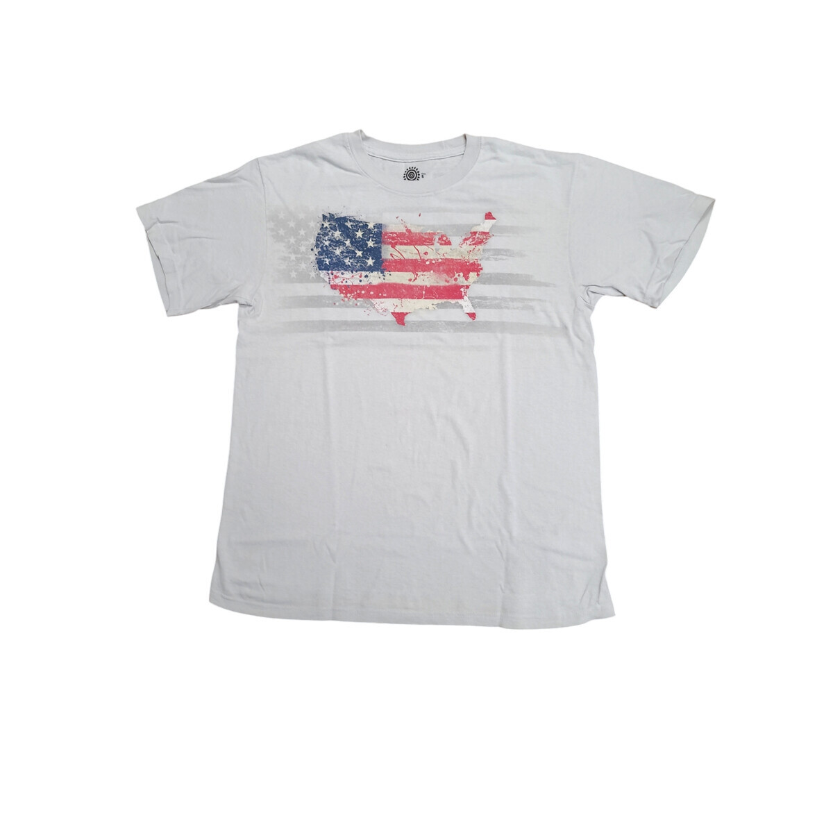 Tričko unisex The Mountain USA American Paint - sivé, 5XL
