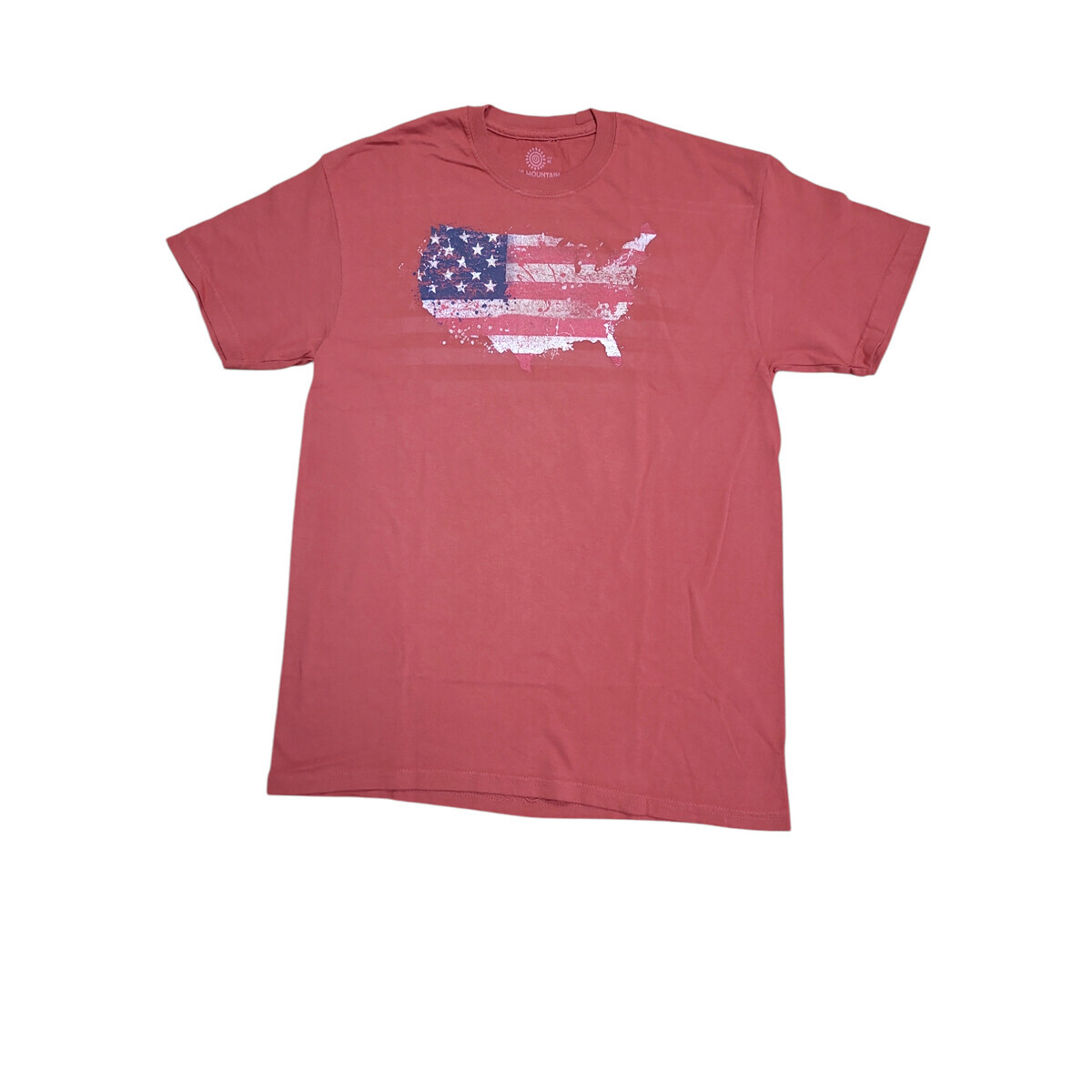 Tričko unisex The Mountain USA American Paint - červené, 5XL