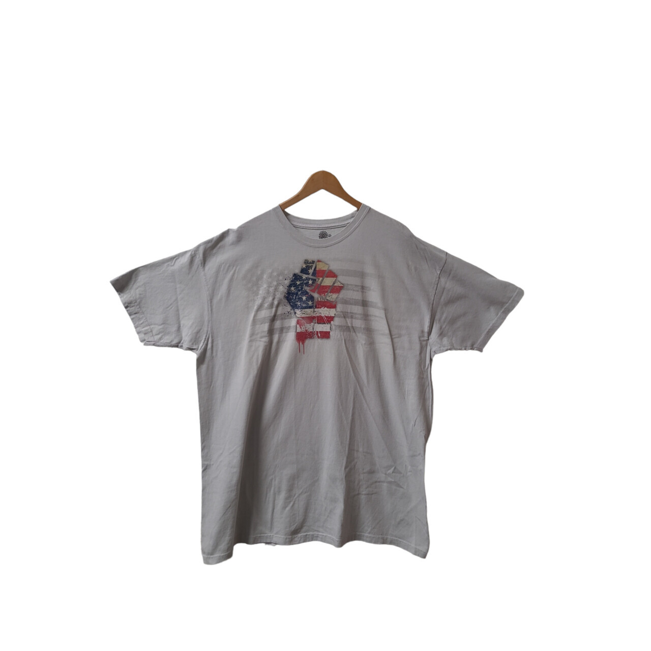 Tričko unisex The Mountain Fist American Paint - sivé, 5XL