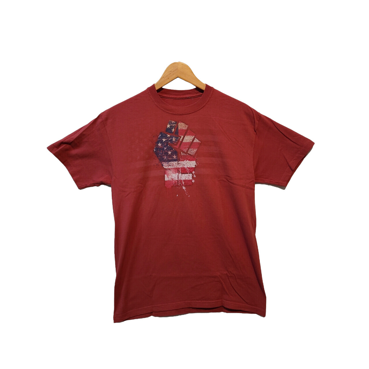 Tričko unisex The Mountain Fist American Paint - červené, 5XL