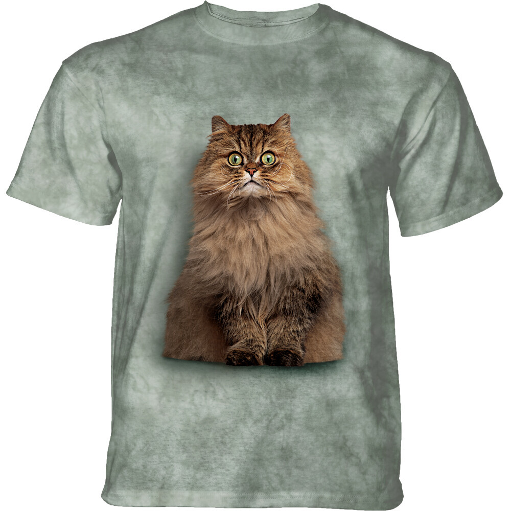 Tričko unisex The Mountain Longhair Persian Cat (mačka) - svetlo olivové, 5XL