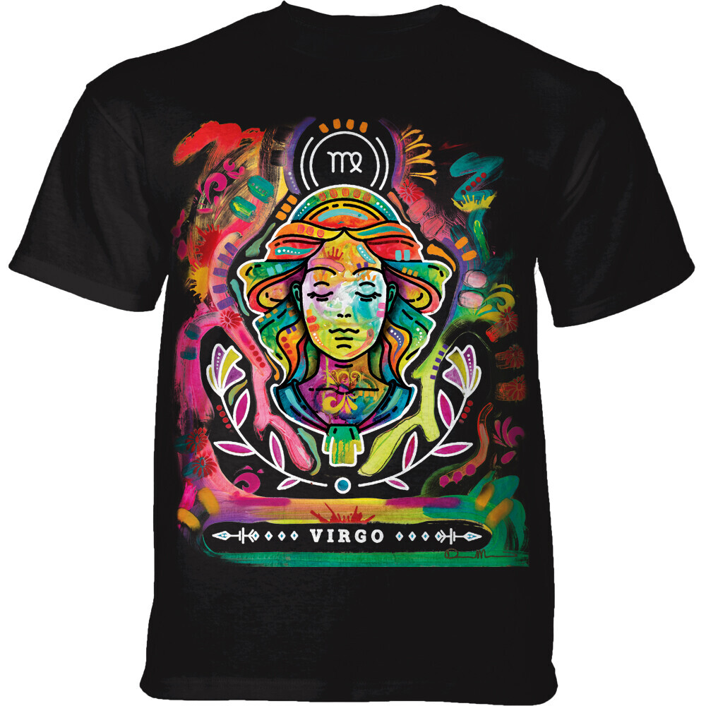 Tričko unisex The Mountain Russo Virgo (panna) - čierne, M