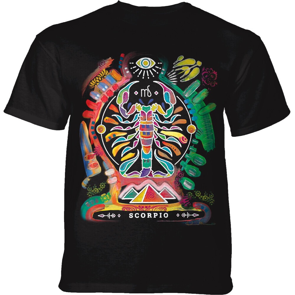 Tričko unisex The Mountain Russo Scorpio (škorpión) - čierne, M