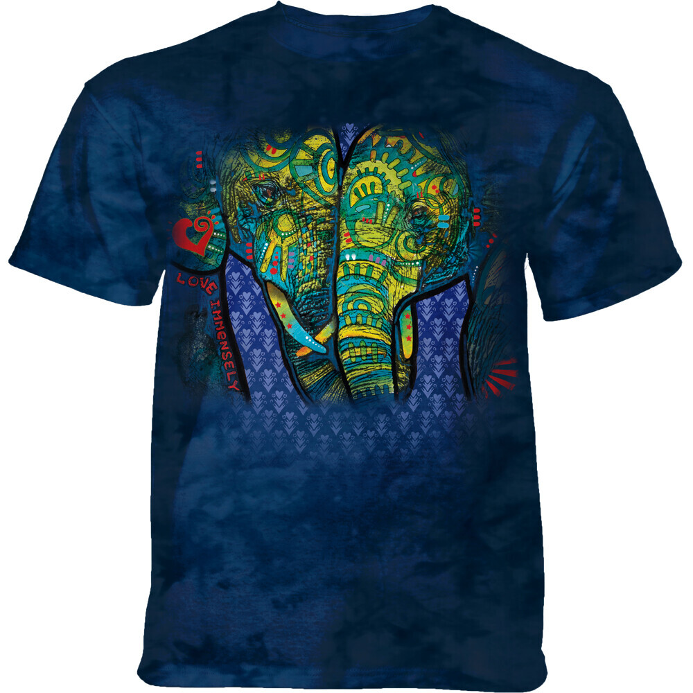 Tričko unisex The Mountain Love Immensely (slony) - modré, 3XL