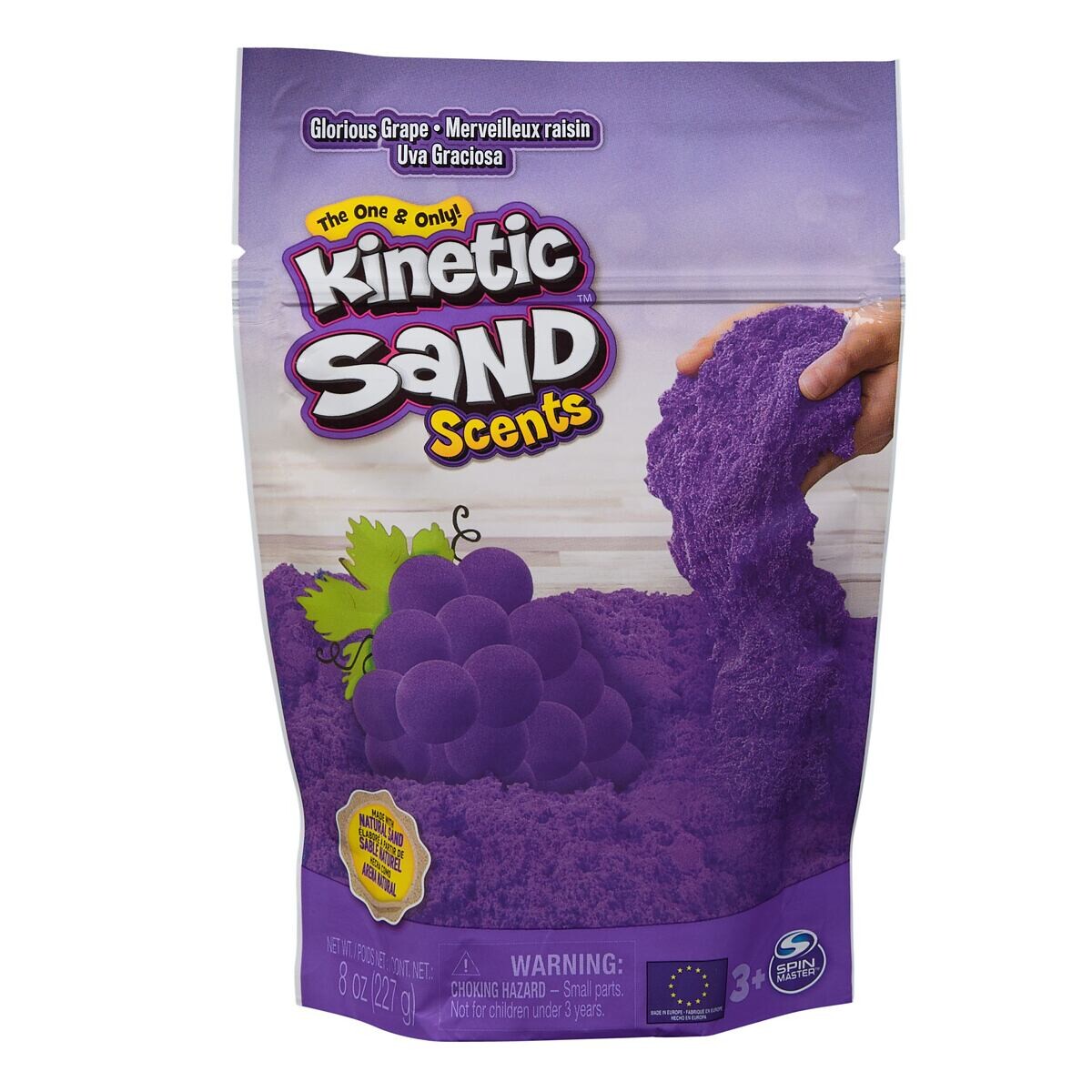 Spin Master Kinetic Sand Balenie s ovocnými vôňami, hrozno
