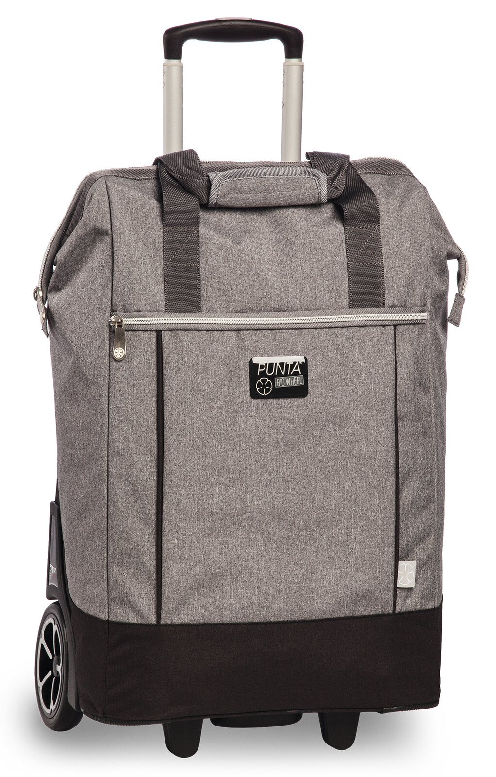 PUNTA nákupná taška na kolieskach s výsuvnou rukoväťou - 40L - sivá