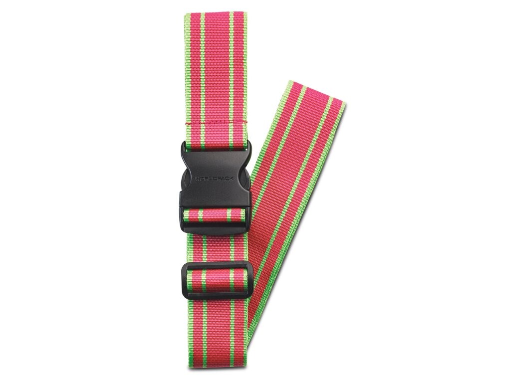 Cestovný popruh na kufor Worldpack - ružový