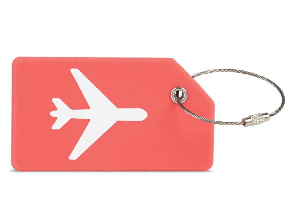 Silikónová menovka na kufor Worldpack - oranžová