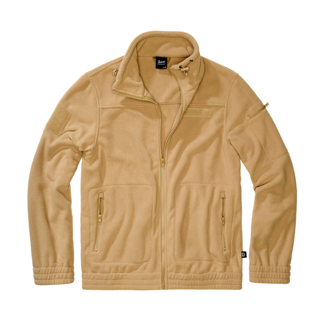 Bunda fleecová Brandit Combat Fleece - béžová, L