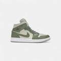 Členkové tenisky Nike jordan-1-mid-se-sea-glass-oil-green-womens