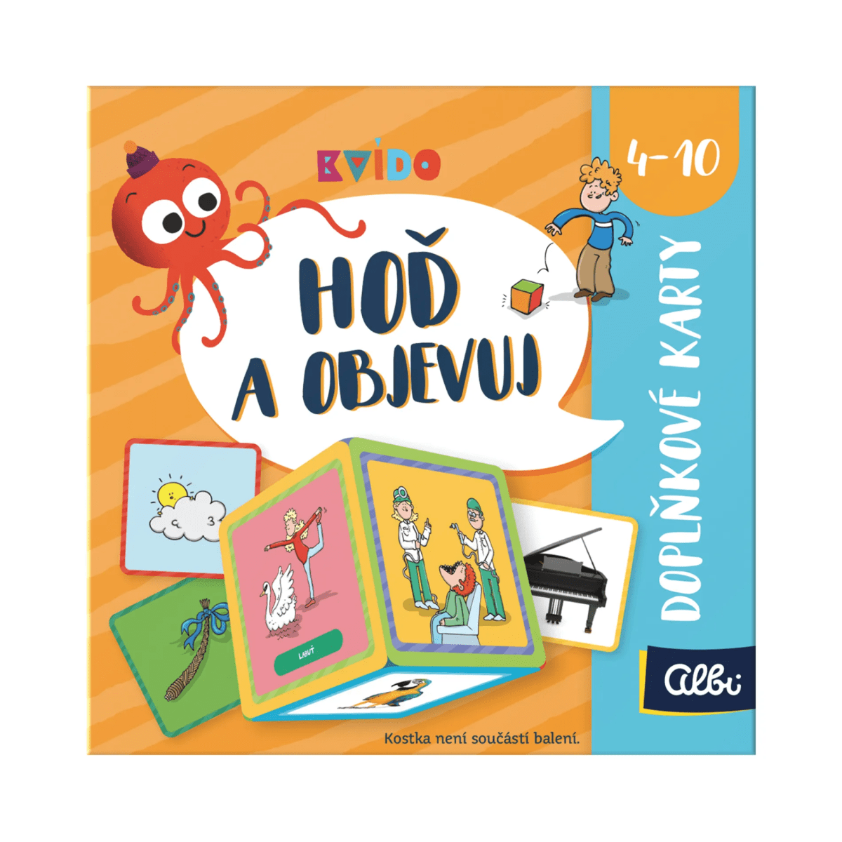 Albi Kvído Hoď a objavuj Doplnkové karty