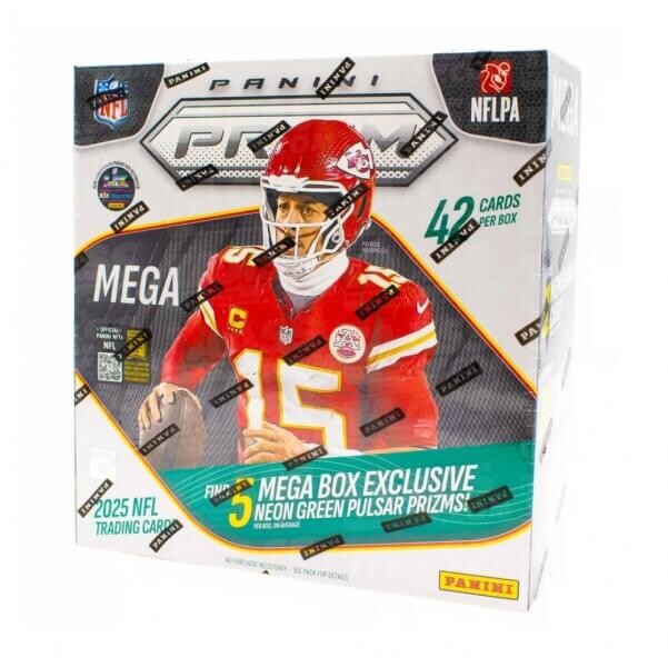 Panini 2025 Panini Prizm NFL Football Mega Box - karty amerického futbalu
