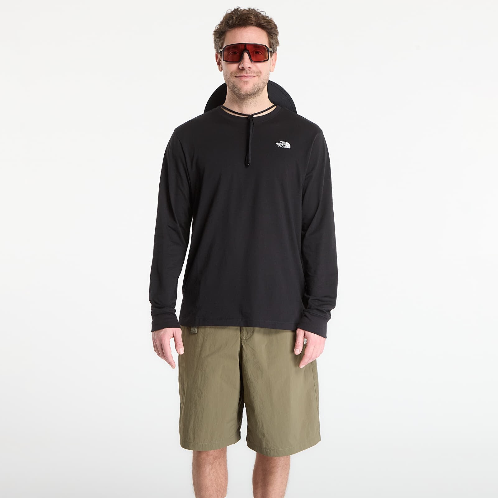 Tričko The North Face Evolution Simple Dome Long Sleeve Tee TNF Black XL