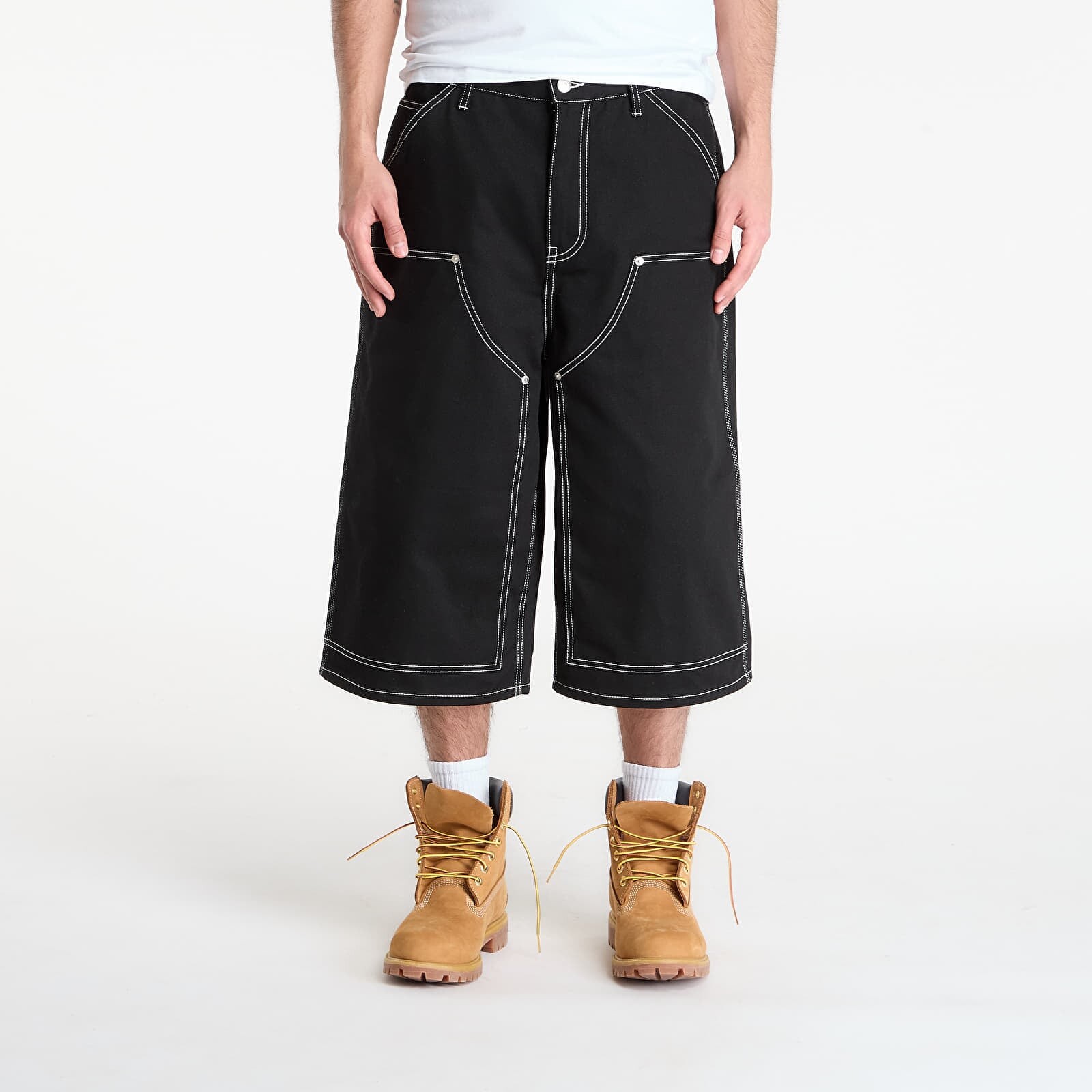 Šortky Awake NY Double Knee Jort Black 30