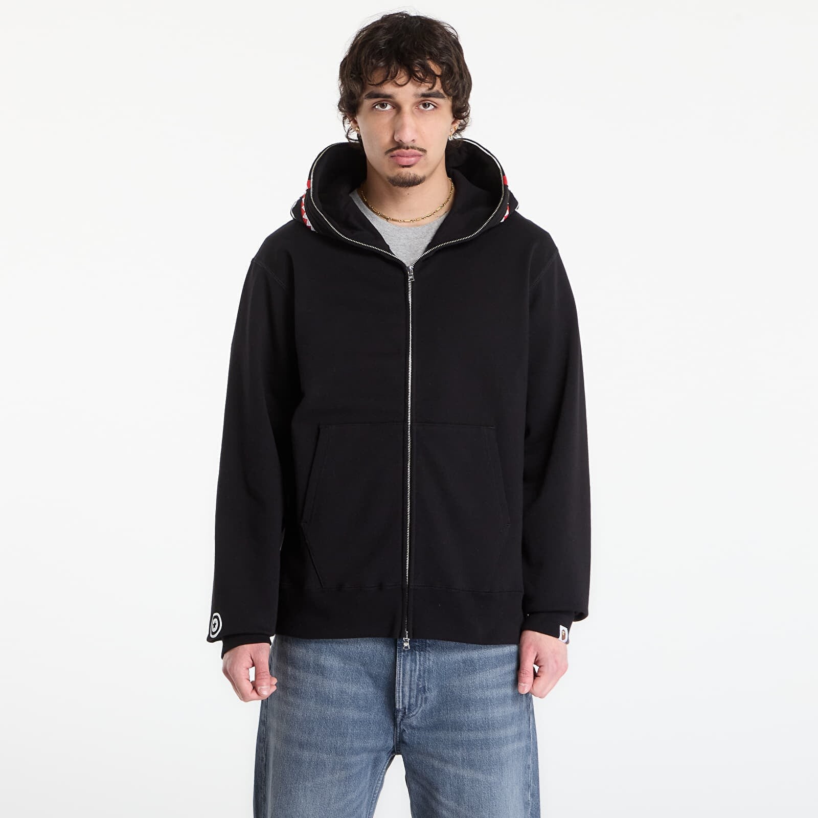 Mikina A BATHING APE Shark Full Zip Hoodie UNISEX Black M