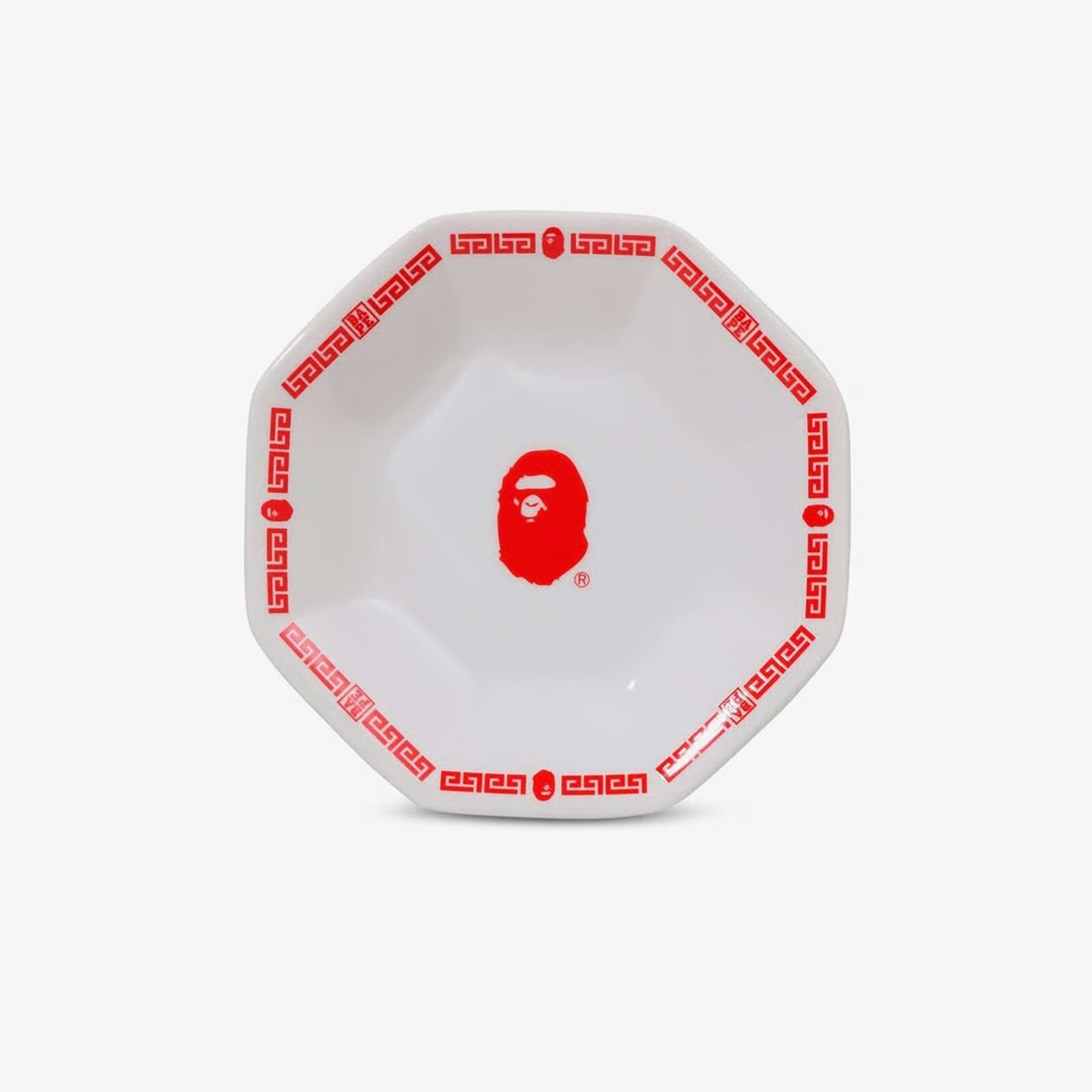 A BATHING APE Bape Octagonal Dish White Universal