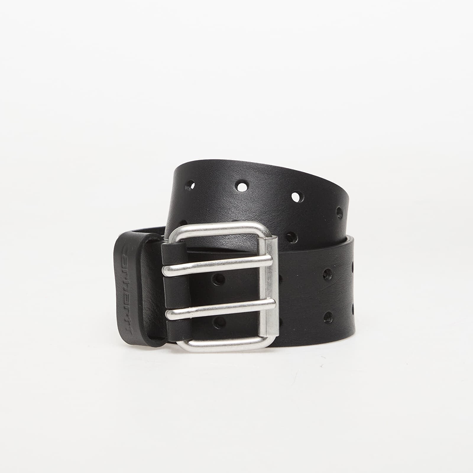 Opasok Carhartt WIP Double Script Belt Black/ Silver XL