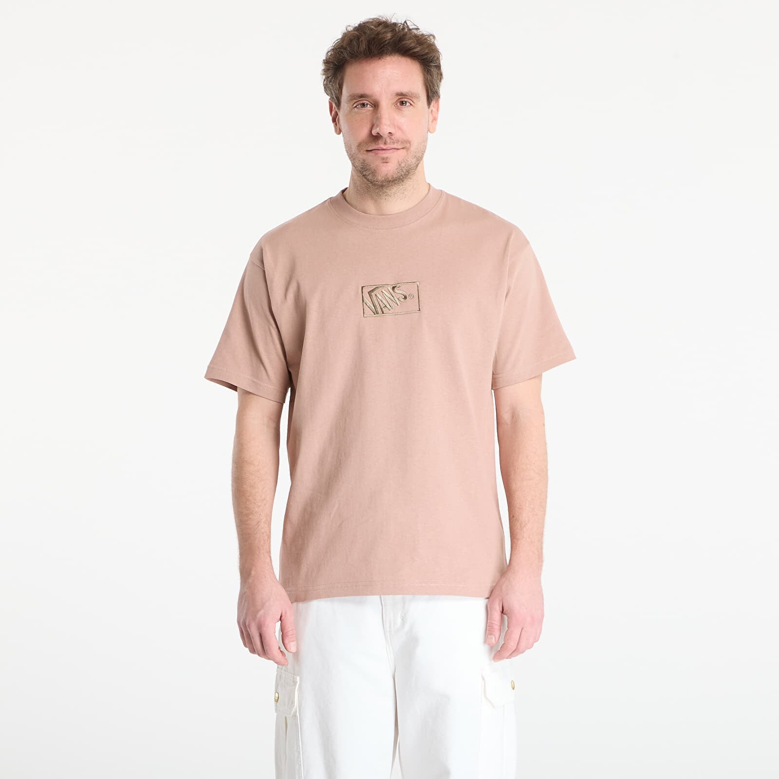 Tričko Vans Blocked Box Loose SS T-Shirt Warm Taupe S
