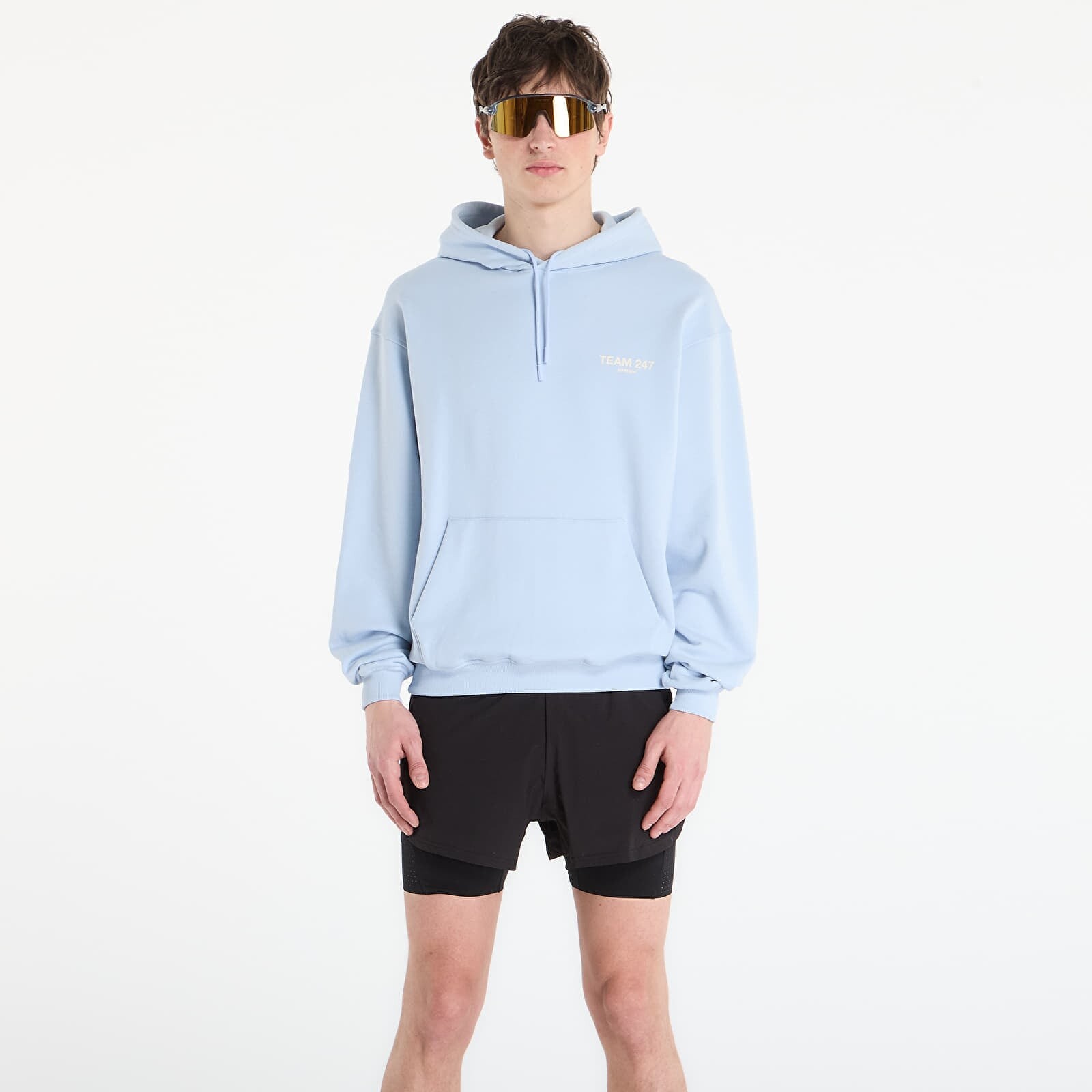 Mikina REPRESENT Team 247 Oversized Hood UNISEX Glacier L