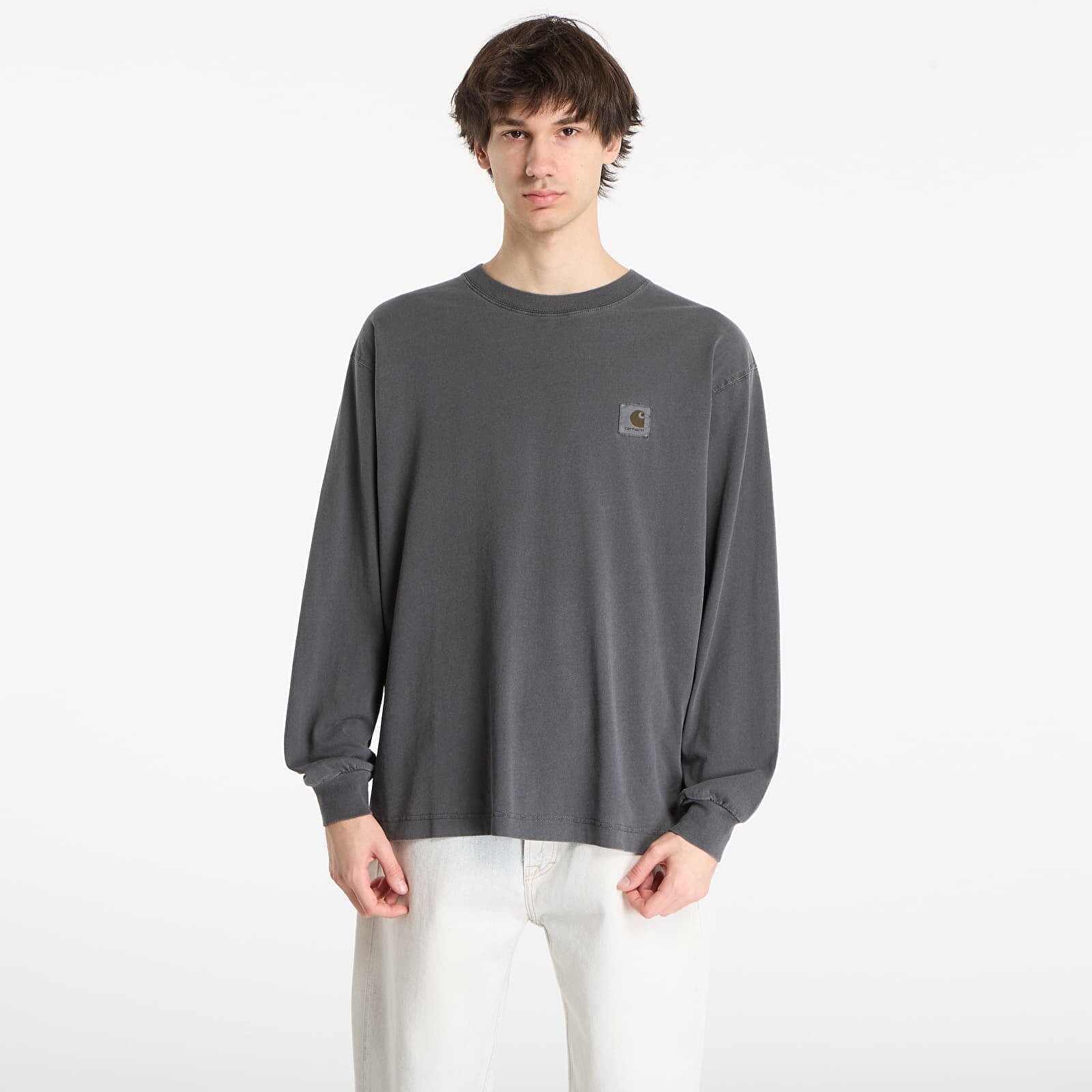 Tričko Carhartt WIP L/S Nelson T-Shirt UNISEX Black XS