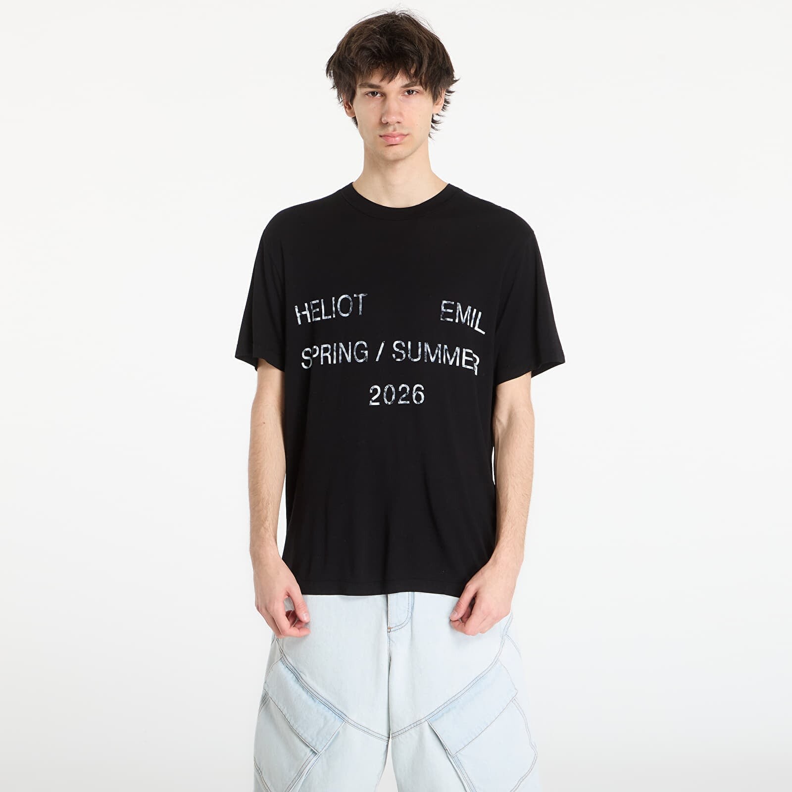 Tričko HELIOT EMIL Overo Ss T-Shirt Black 52