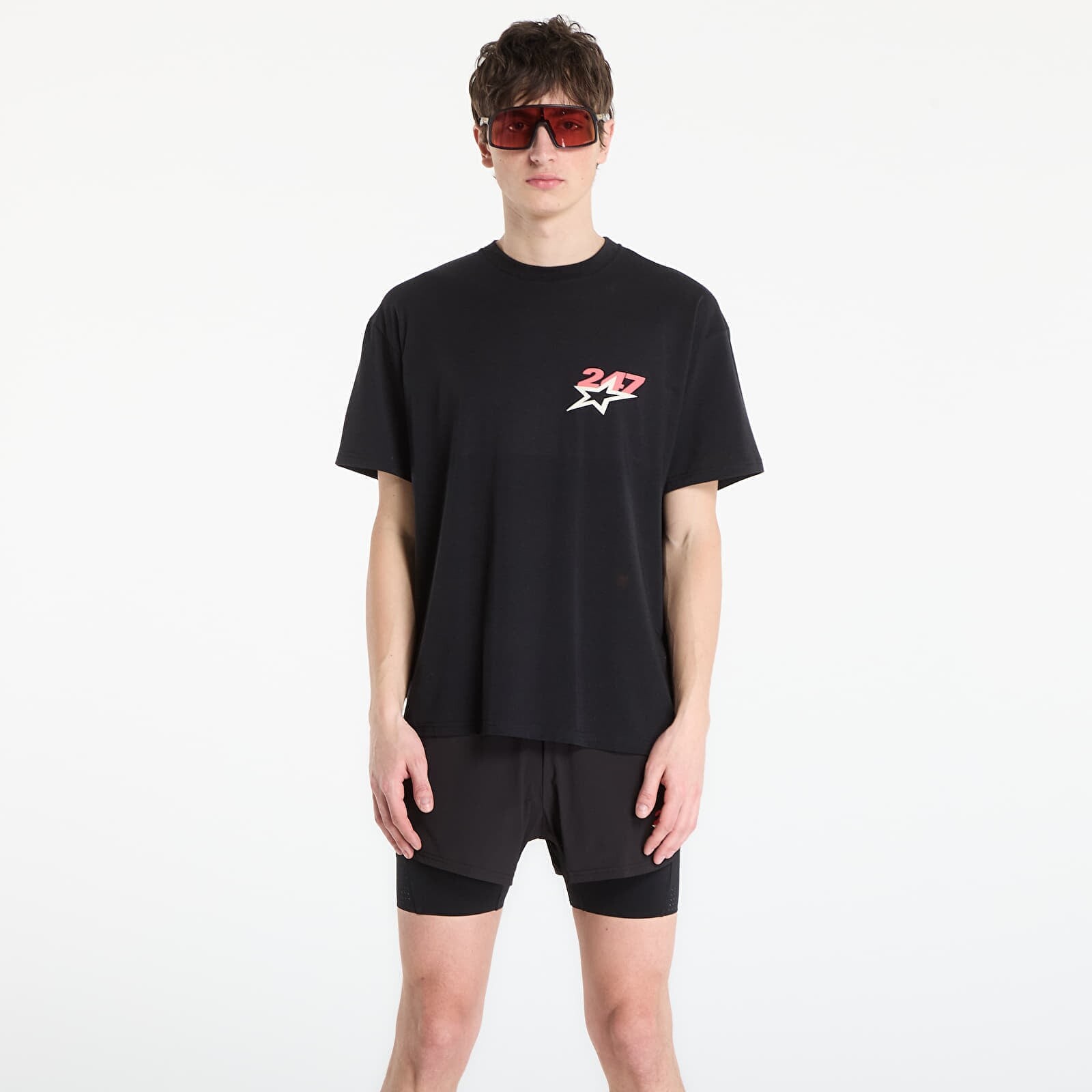 Tričko REPRESENT Team 247 Star Print Oversized Tshirt UNISEX Jet Black XXL