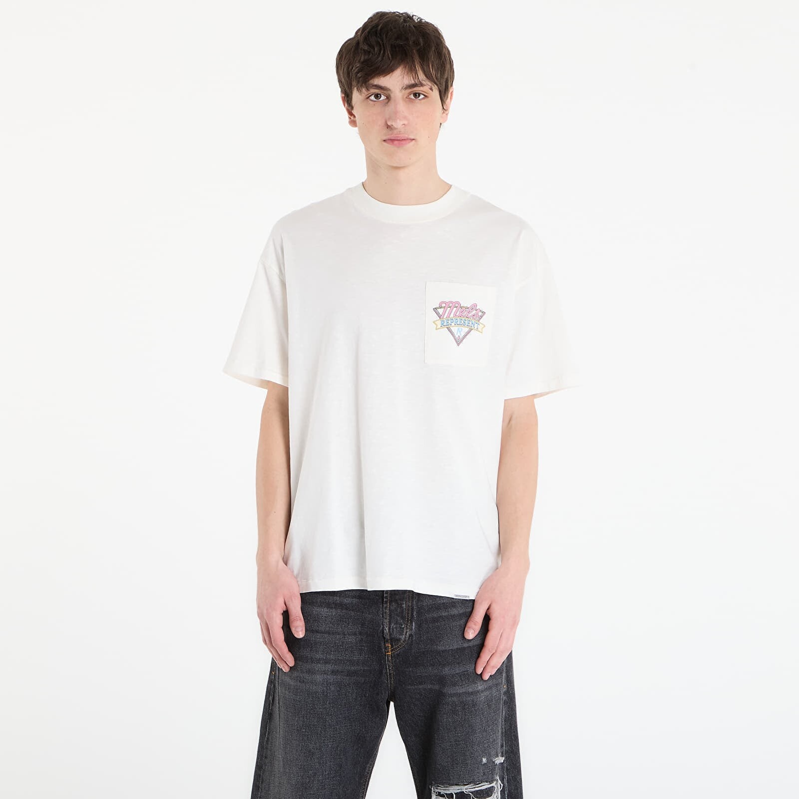 Tričko REPRESENT x Mel'S Dinner T-Shirt UNISEX Flat White M
