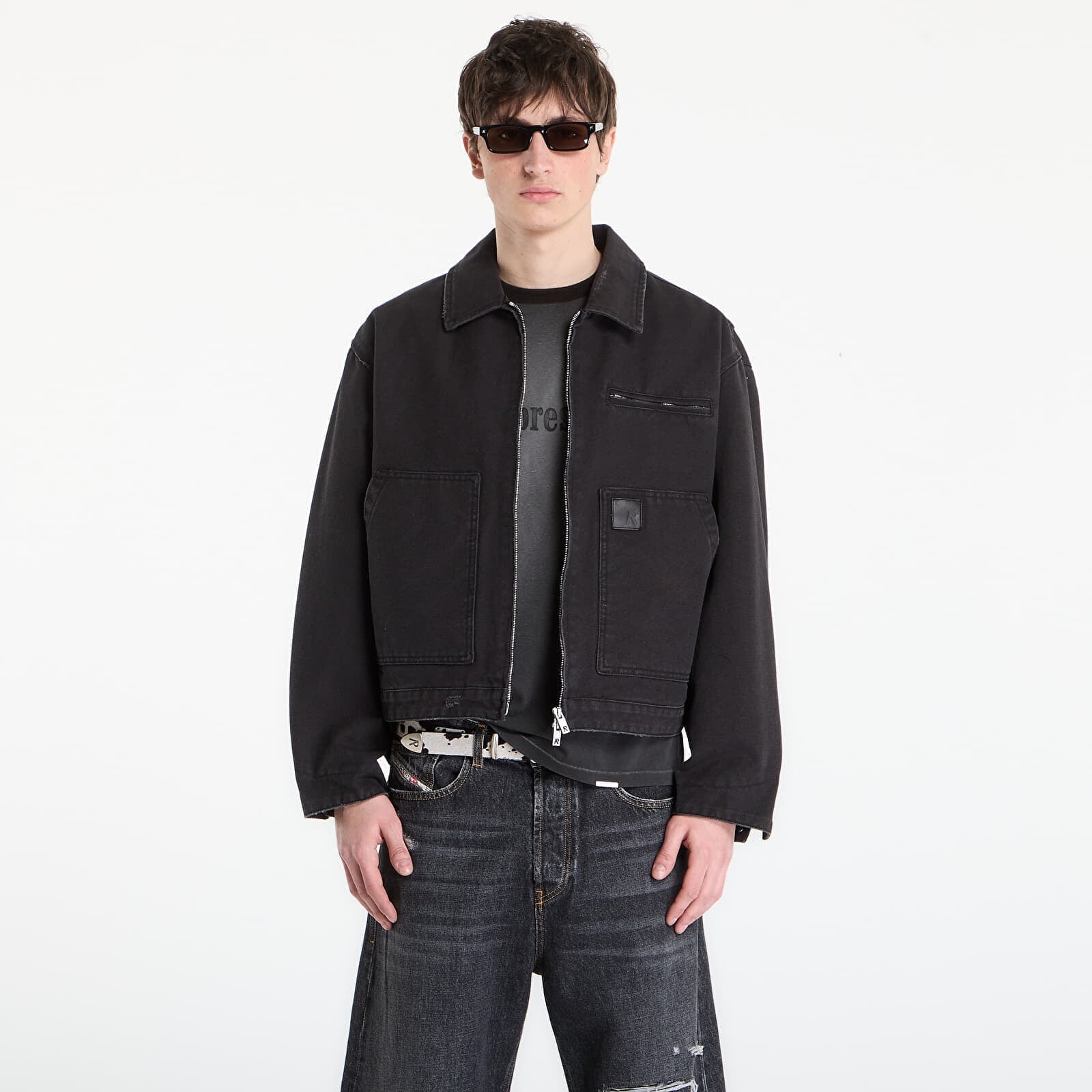 Bunda REPRESENT Worker Jacket UNISEX Washed Black S