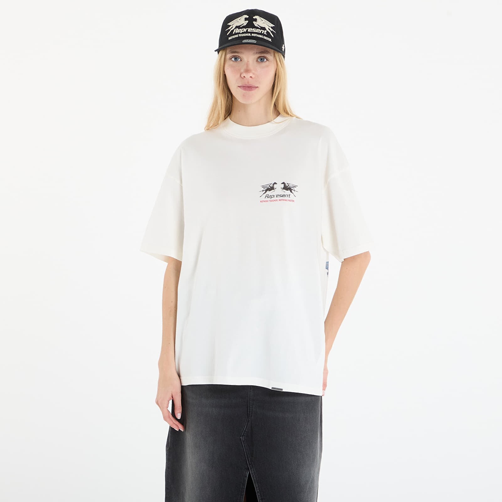 Tričko REPRESENT 24 Hour Service T-Shirt UNISEX Flat White XXL